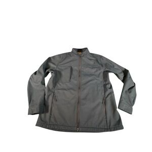 Duluth Trading Co Soft Shell Jacket XL Navy Full Zip Fleece Lined